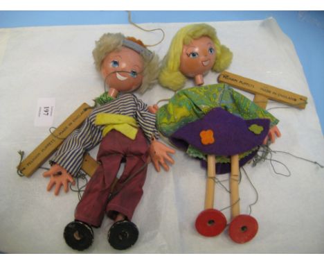 Two Pelham puppet figures (lacking boxes)