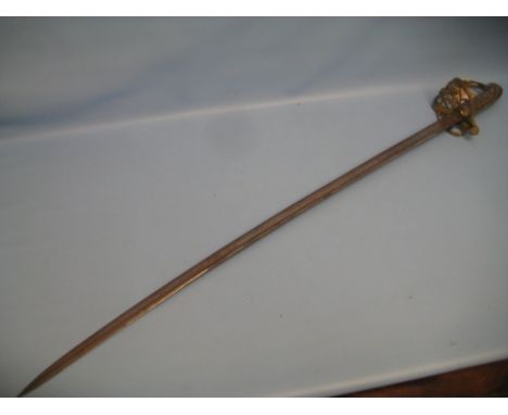 Victorian 1822 pattern Infantry Officer's sword with pipe back blade (no scabbard)