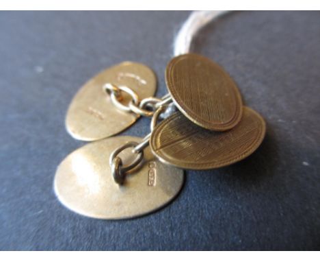 Pair of 9ct gold cufflinks