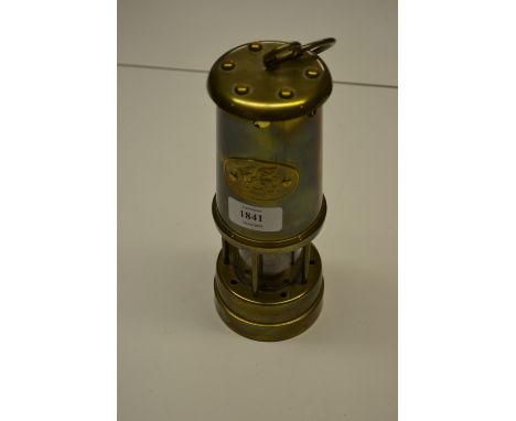 Brass miner's safety lamp