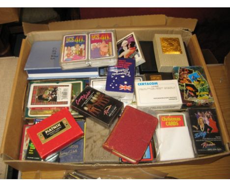 Large quantity of various playing cards