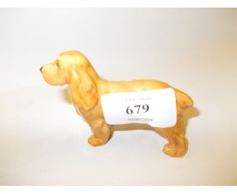 Royal Worcester figure of a spaniel, printed mark in black, No. 2944