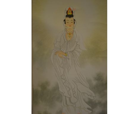 Four various 20th Century Chinese scroll pictures