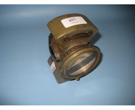 Millers of Birmingham Edlite motor cycle lamp with original lens