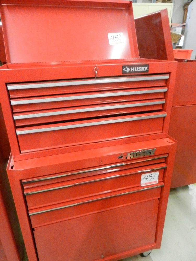1 Husky 7 Drawer Red Port Steel Mechanics Tool Chest