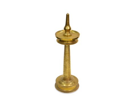 A TRADITIONAL BRASS KERALA NILAVILAKKU OIL LAMP