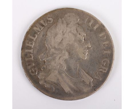 William III (1694-1702), Crown, 1696, (S. 3470), First daped bust rev. curved breast plate, OCTAVO, toned good fine