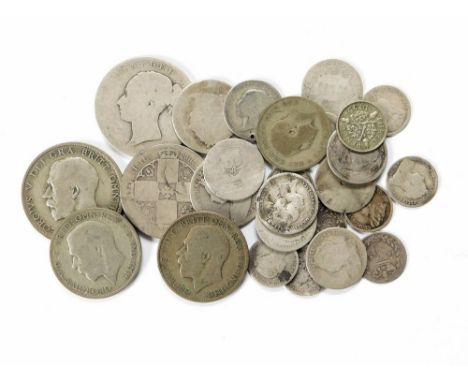 PRE-1947 COINAGE. A small quantity of pre-1947 coinage. Approx. 109.6g. (3.5 t.oz.).  Please note that all items in this auct