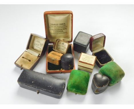 JEWELLERY BOXES. Eleven vintage jewellery boxes.  Please note that all items in this auction are previously owned & are offer