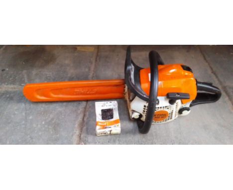 A Stihl MS181 petrol chainsaw.