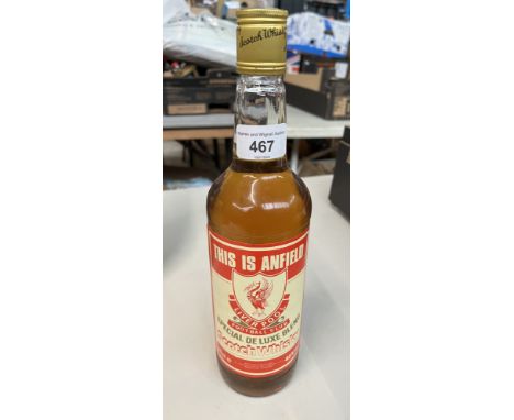 A 70cl bottle of Liverpool FC This is Anfield blended scotch whisky 