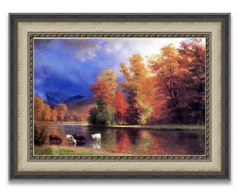 Albert Bierstadt (1830-1902) was a German-American landscape painter renowned for his grandiose and meticulously detailed dep