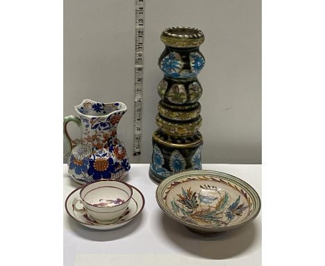 A job lot of assorted ceramics including Quimper, Mason's etc 