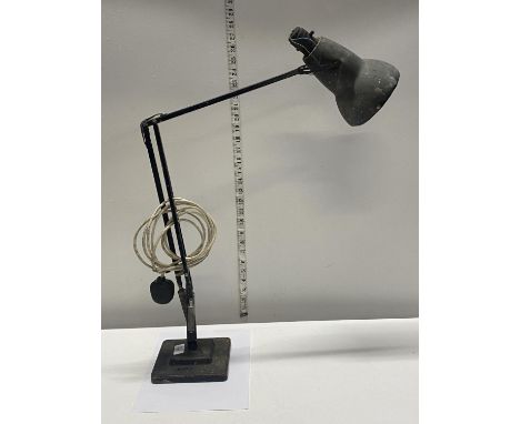A early vintage Herbert Terry angle poise desk lamp with stepped based, shipping unavailable 