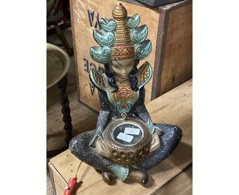 A vintage Indian themed table lamp a/f  shipping unavailable 