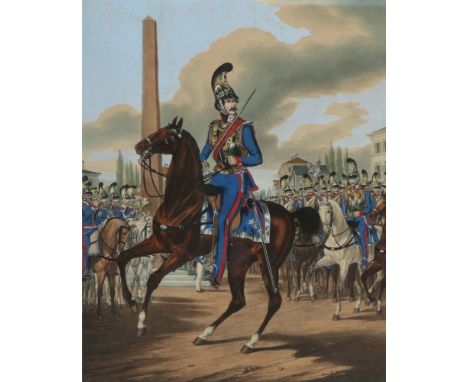 Kraus, GustavPassau 1804 - 1852 München, deutscher Maler und Lithograph. "Karl Koeniglich: Prinz von Bayern", ganzfigurige Da