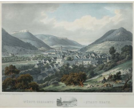 Emminger, EberhardBiberach 1808 - 1885 ebenda, Maler und Lithograph, Schüler von J. B. Pflug, Lehre im Ebnerschen Verlag Stut