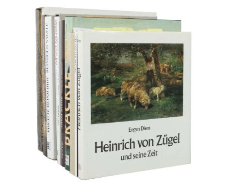10 Kunstbücheru. a. best. aus: U. Degreif, Anton Braith - Tiermaler in München, Fink, 2005; C.-W. Hoffmann, Jakob Bräckle, Th