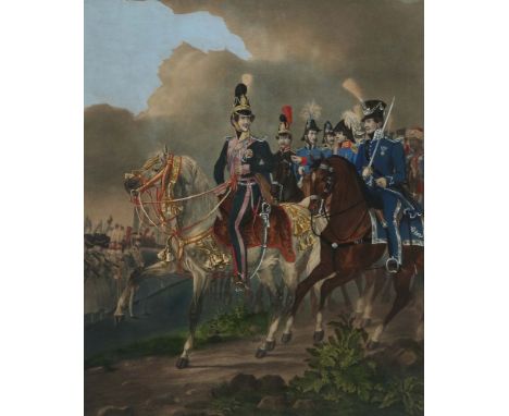 Kraus, GustavPassau 1804 - 1852 München, deutscher Maler und Lithograph. "Maximlian Herzog in Bayern", ganzfigurige Darstellu