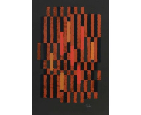 Fleischmann, AdolfEsslingen 1892 - 1968 Stuttgart, deutscher Maler und Grafiker. "Ohne Titel", geometrische Farbkomposition i