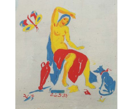 Schmitt, August LudwigAppenmühle/Karlsruhe 1882 - 1936 Stuttgart, Meisterschüler Hölzels, 1927 Gründung der Freien Kunstschul