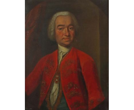 Maler des 18. Jh."Portrait Johann Ernst Bürklin", Hofrat am Hof von Karl Wilhelm von Baden-Durlach, Portrait des jungen Manne