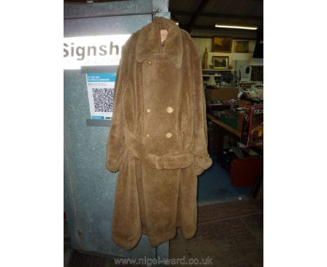 A stylish, heavy and very warm fleecy double-breasted Winter Overcoat by Kenneth Durward Ltd., Ulster House, Conduit St., Lon