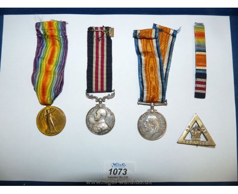 A set of WWI medals belonging to S.J.T. B.H. Spear service number: 4795 of the 8th London Regiment. Also, a Bravery in the Fi