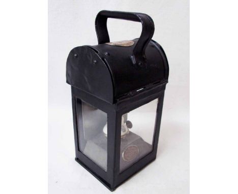 Midland Railway 'Passenger Guards Emergency Gas Proof Lamp' (General Purpose Lamp), brass plated Midland Railway on top with 
