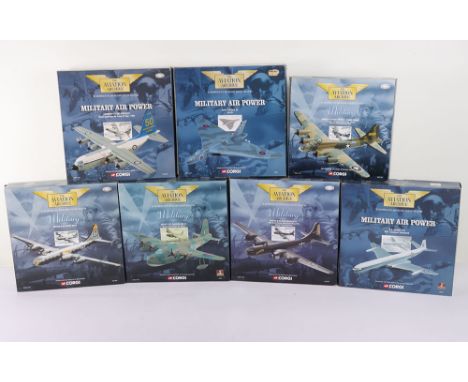 Seven Corgi Aviation Archive Aircraft Models, AA31802 Boeing B-29 Superfortress ‘Hawg Wild’. AA31801 Boeing B-29 Superfortres