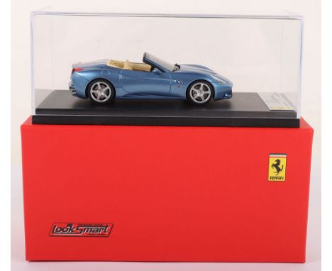 Look Smart Models Ferrari California 2008, metallic blue resin high quality model , 1:43 scale, in mint boxed condition ref n