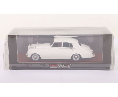 TSM Model Miniatures 1963 Rolls Royce Silver Cloud III, white diecast model, in mint boxed condition, 1:43 scale.