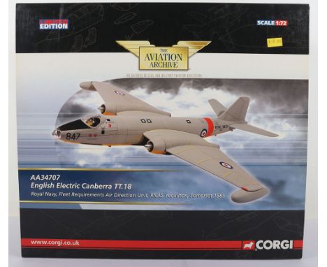Corgi The Aviation Archive English Electric Canberra TT.18, Royal Navy, Fleet Requirements Air Direction Unit, RNAS Yeovilton