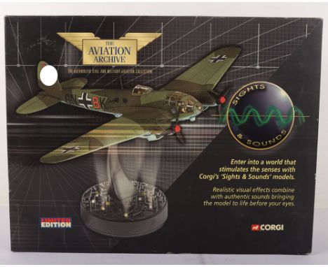 Corgi Aviation Archive Aircraft Model, HE111, AA33709 Heinkel HE111H 1/KGr 100 Luftwaffe, Vannef, France 1940 Blitz, 1/72 sca
