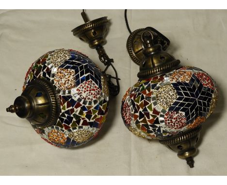 PR OF TURKISH MOSIAC LIGHT FITTINGS 