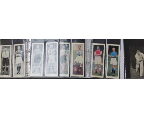 Topical Times - one hundred and five large primarily black and white and some coloured photographic cards of footballers incl