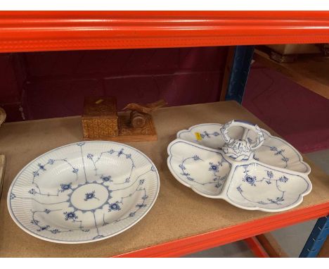 Royal Copenhagen and other ceramics to include a Goebel mouse and sundry items including a Second World War Air Log scrapbook