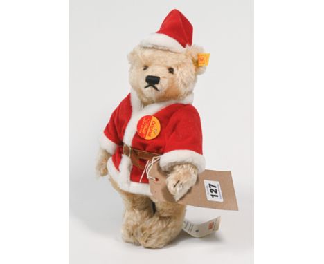 One Steiff Santa Clause Teddy Bear, 30cm tall