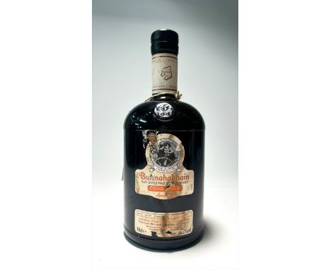 A bottle of Bunnahabhain Islay Single Malt Scotch Whisky Ceobanach, The Bunnahabhain Distillery Company (est. 1881), distille