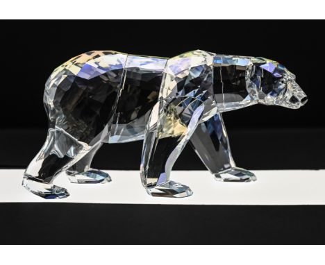 Swarovski Crystal Glass, 2011 Annual Edition 'Siku Polar Bear' with plaque, boxed.