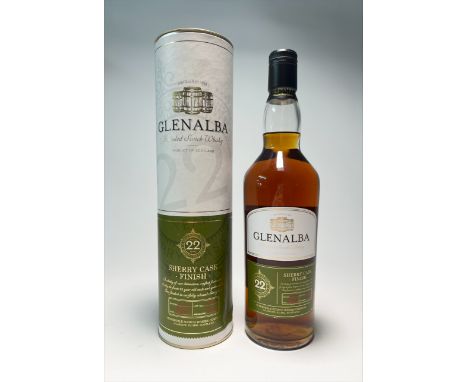 A bottle of Glenalba Blended Scotch Whisky, Sherry cask finish, aged 22 years, product of Scotland, with box, 70cl.