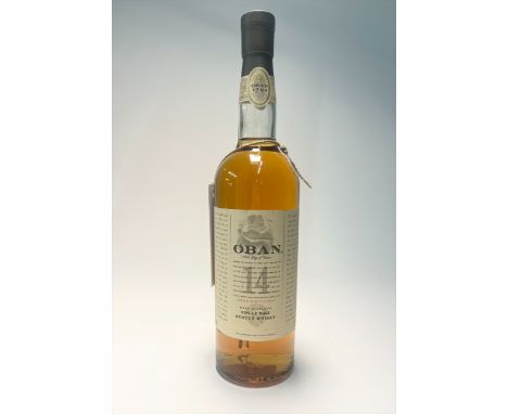 A bottle of Oban Single Malt Scotch Whisky, aged 14 years, distilled in Scotland, 70cl.