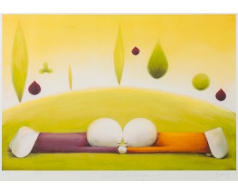 * Doug Hyde [b.1972]Sweet Nothings:- colour print, signed, inscribed and numbered 42/25056 x 78cm.