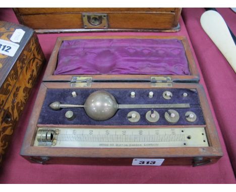 Sikes's Hydrometer by Buss, 33 Hatton Garden, London, in original case.