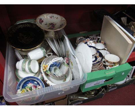Trinket Tray, teaware, comports, other ceramics etc:- Two Boxes
