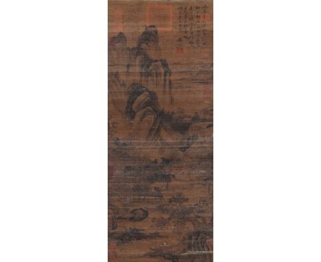 A Chinese Scroll Painting By Tang Yin Ming Dynasty 80 x 32cm