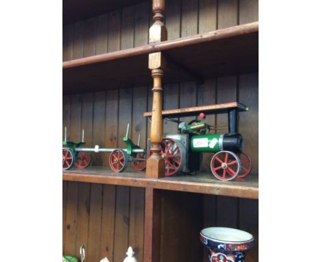 MAMOD STEAM TRACTOR AND LOG TRAILER