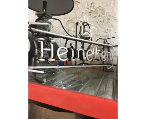 A HEINEKEN ADVERTISING LIGHT DISPLAY