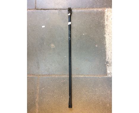 A WALKING STICK WITH DOGS HEAD   C