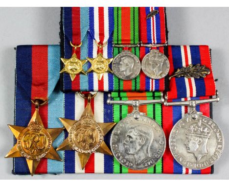 A group of four George VI Second World War medals to No. 14343523 Pte. (later Squadron Sergeant Major) P.G. Hadley comprising